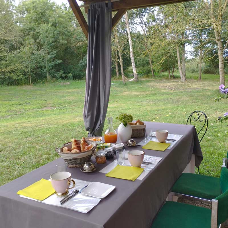 Prendre le temps et profiter dans le gîte sur l'île de la Carpe, située dans le Marais Poitevin